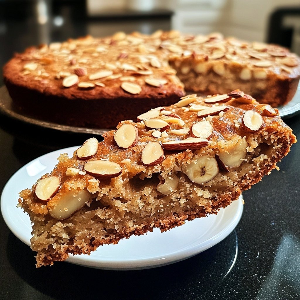 Bananenkuchen mit Mandeln