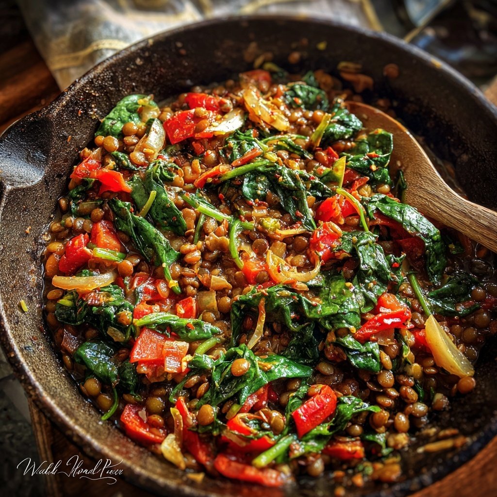 Vegetarische Linsenpfanne Schnell