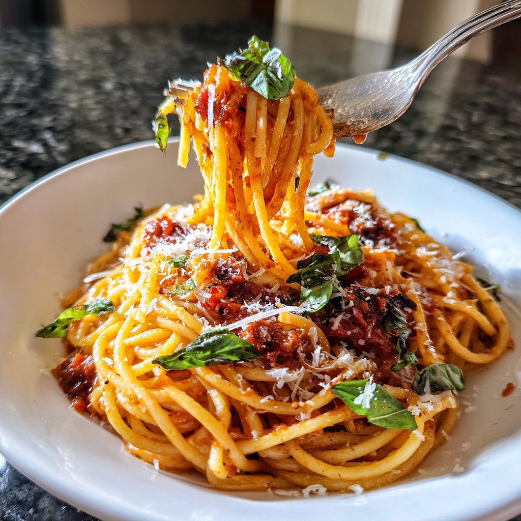 Romantisches Abendessen mit Pasta