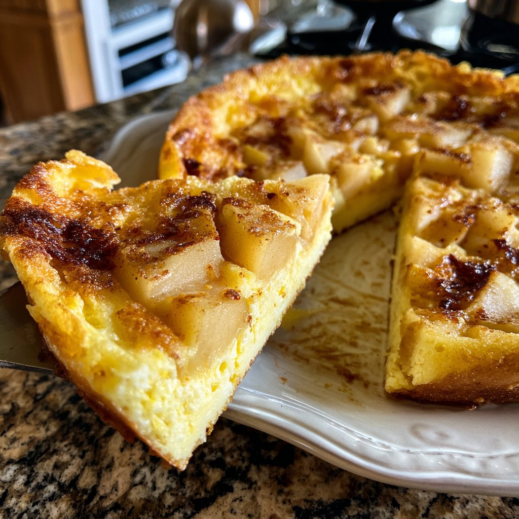 Pfannkuchen mit Birnen und Zimt