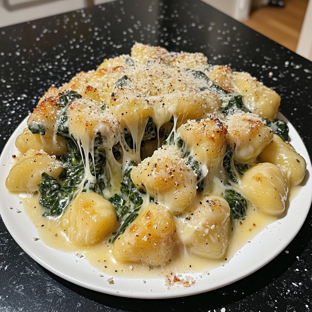 Gnocchi mit Spinat-Sahne-Sauce