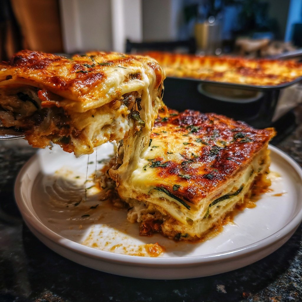 Lasagne mit Zucchini und Aubergine