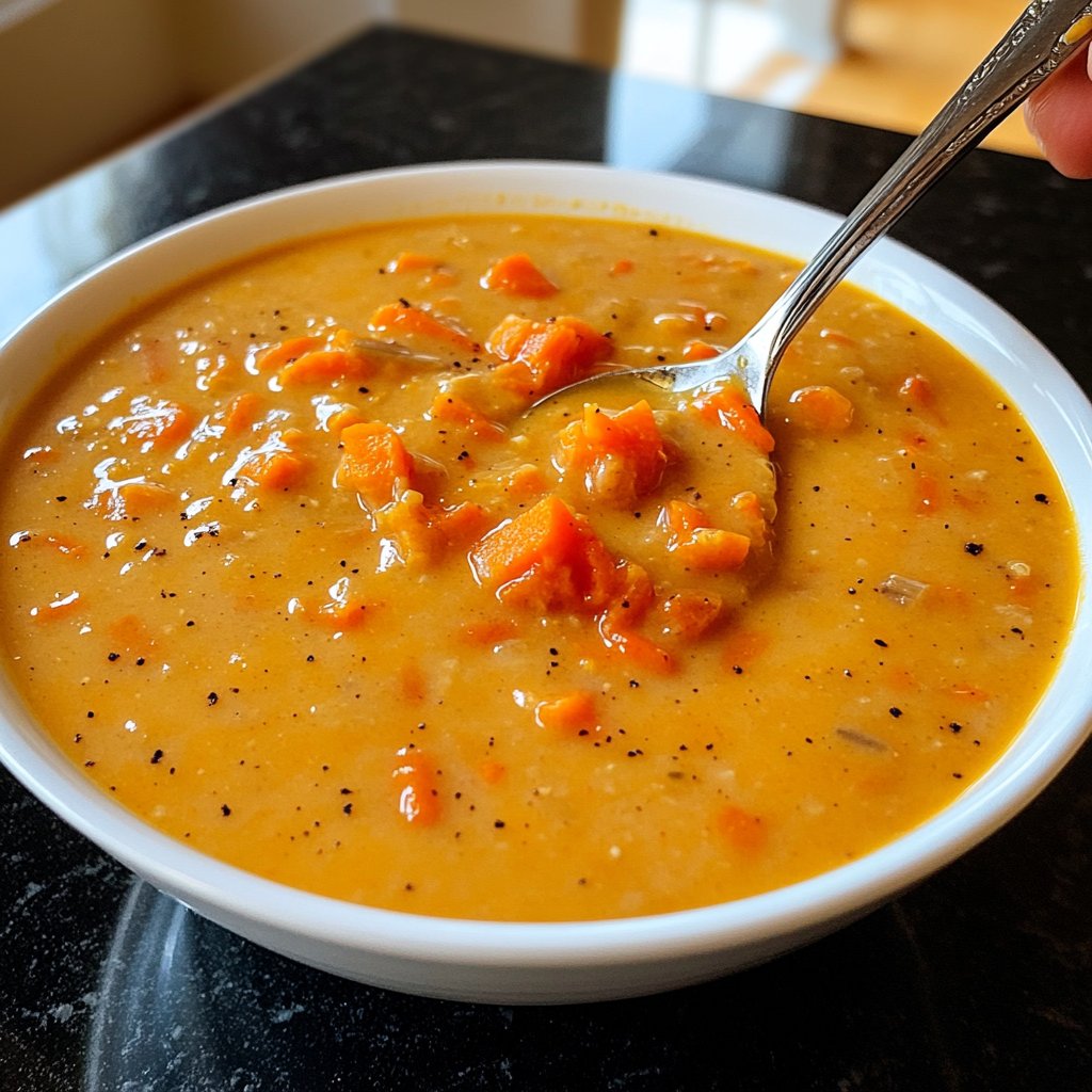 Kürbissuppe mit Karotten