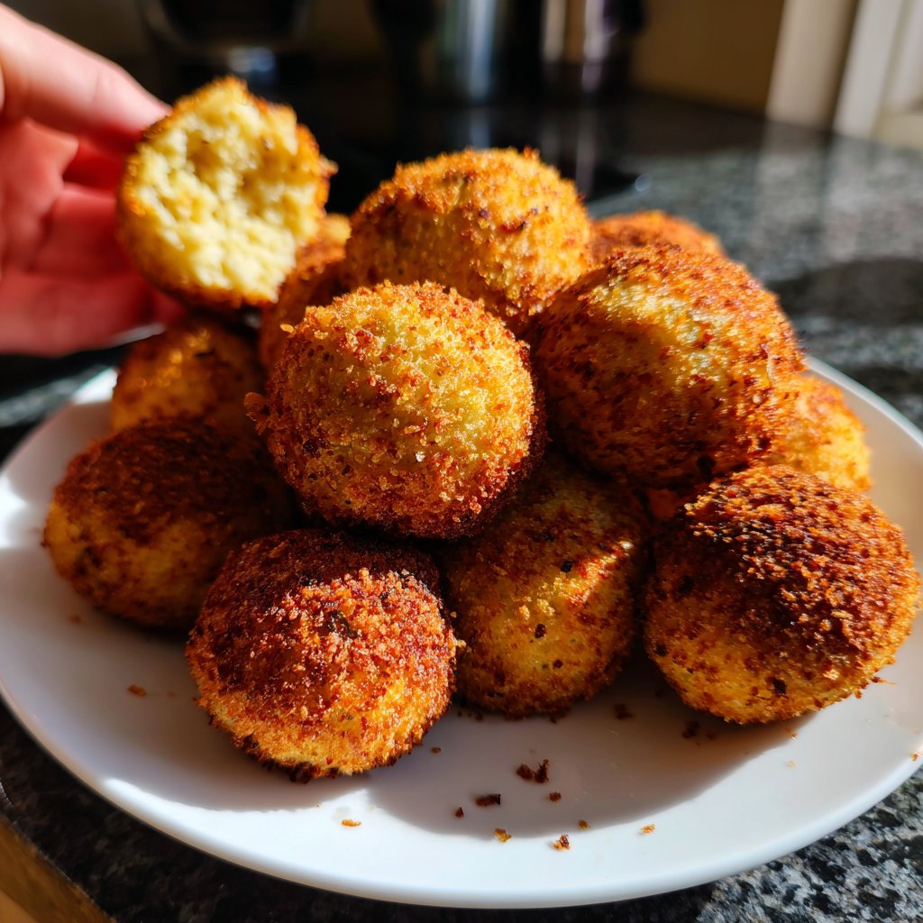 Quarkbällchen goldbraun