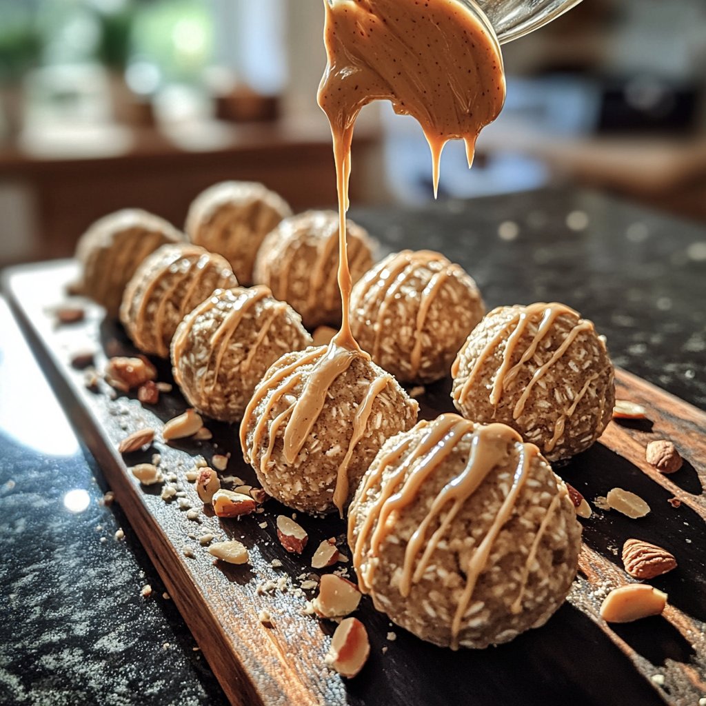 Protein Bällchen mit Mandelmus