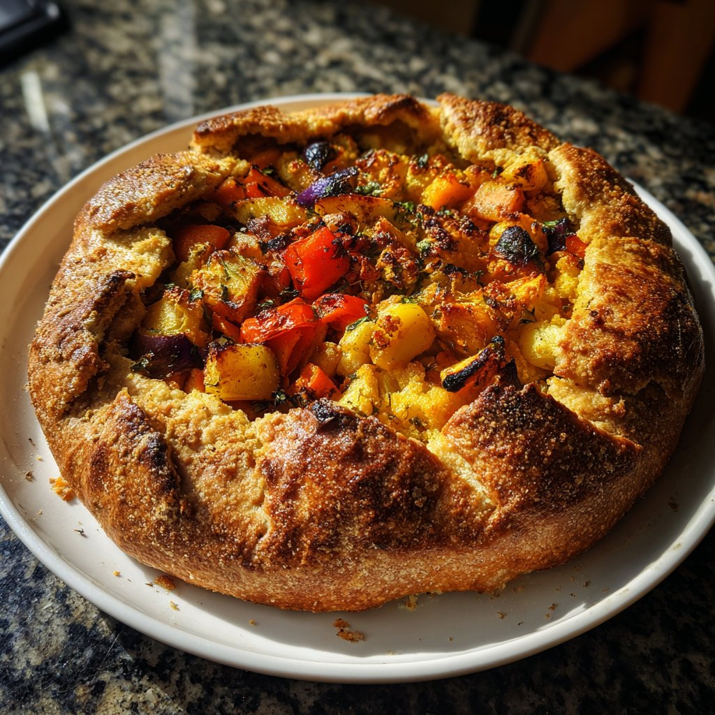 Abendessen vegetarisch aus dem Ofen