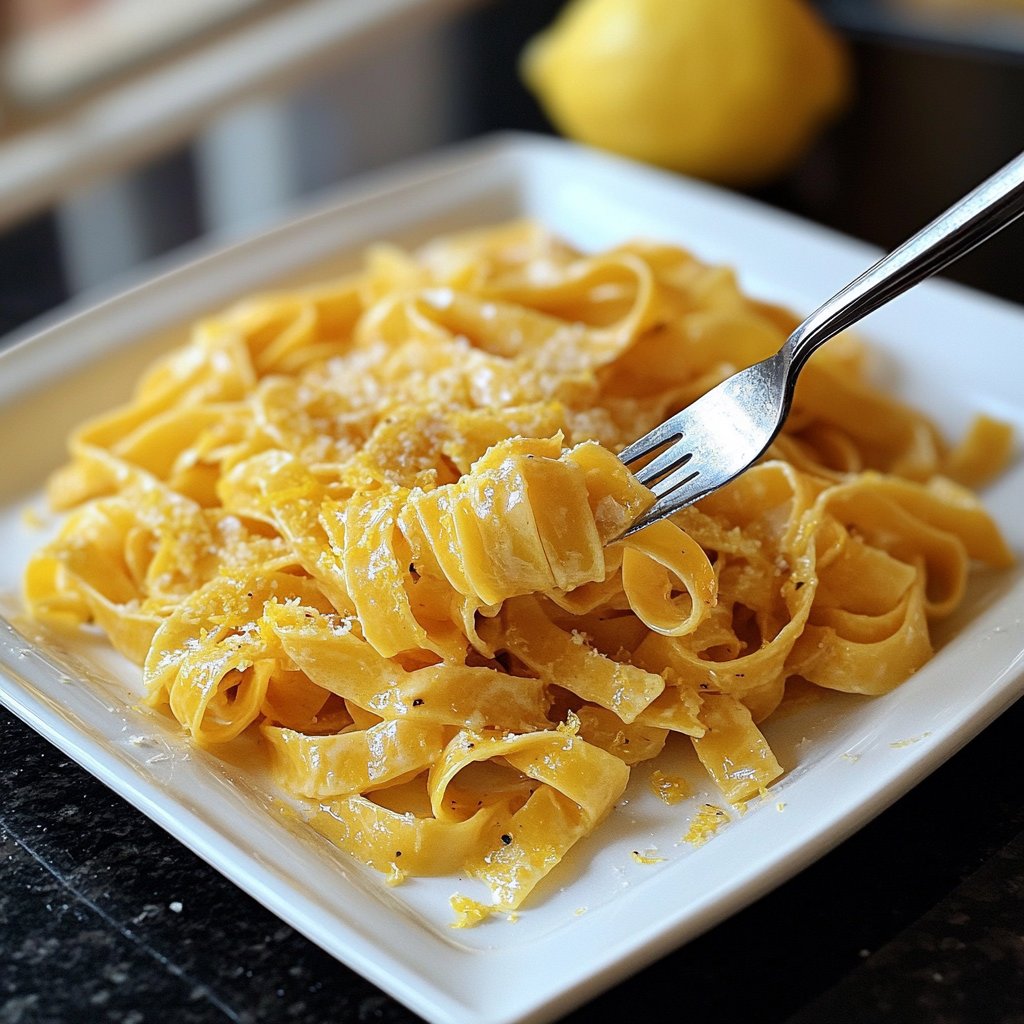 Tagliatelle mit Zitronensauce