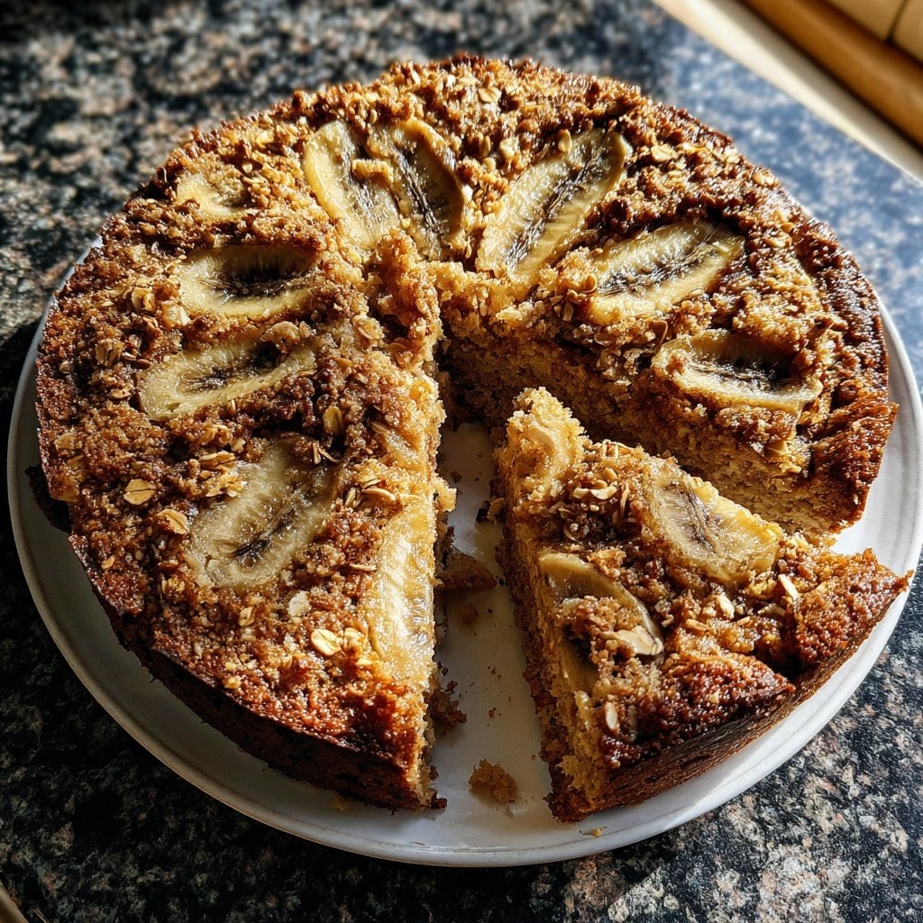 Bananenkuchen mit Hafermehl