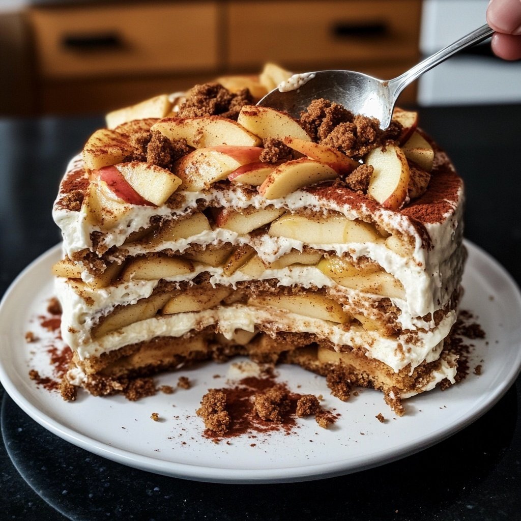 Bratapfel Spekulatius Tiramisu