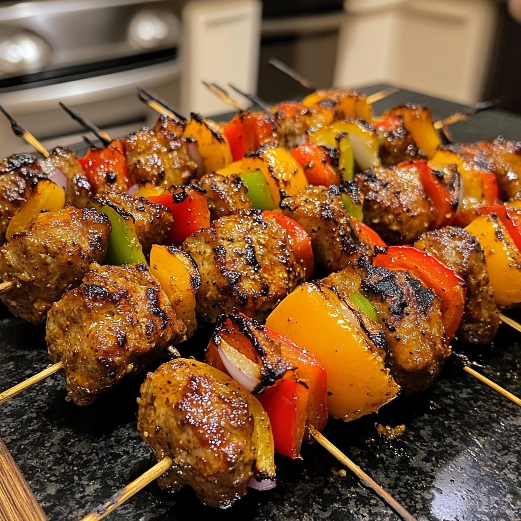 Hähnchenbrust Spieße