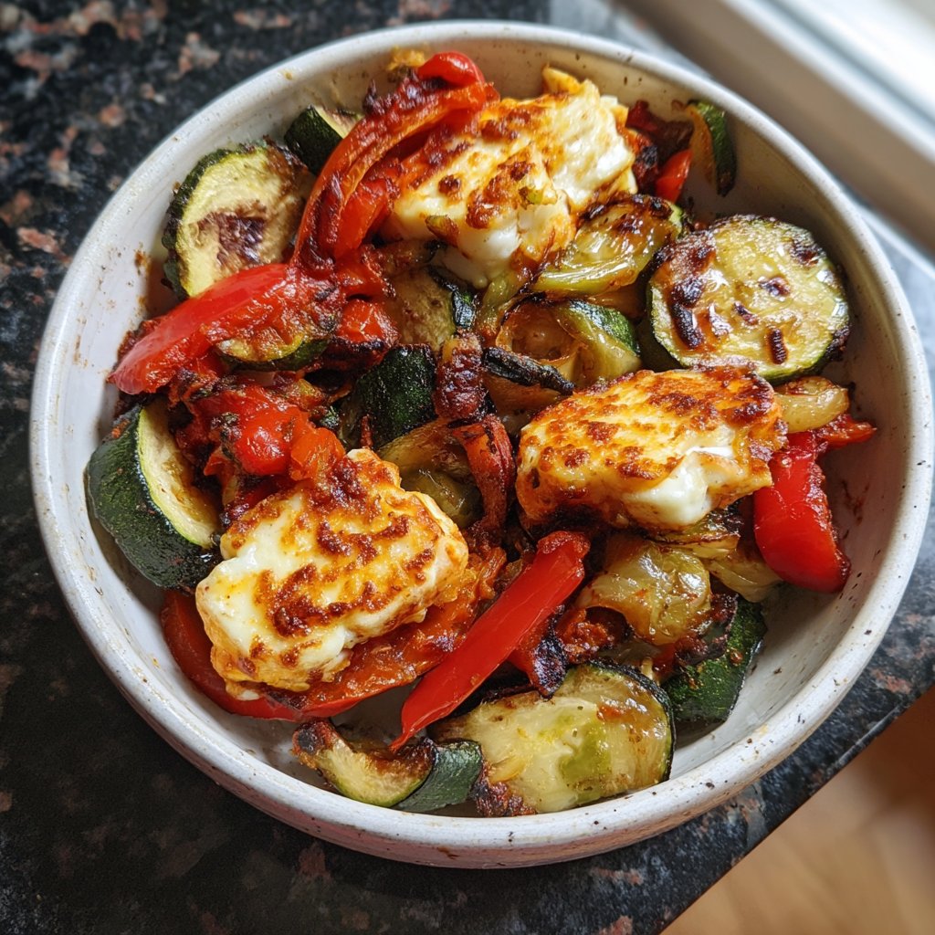 Ofengemüse mit Halloumi