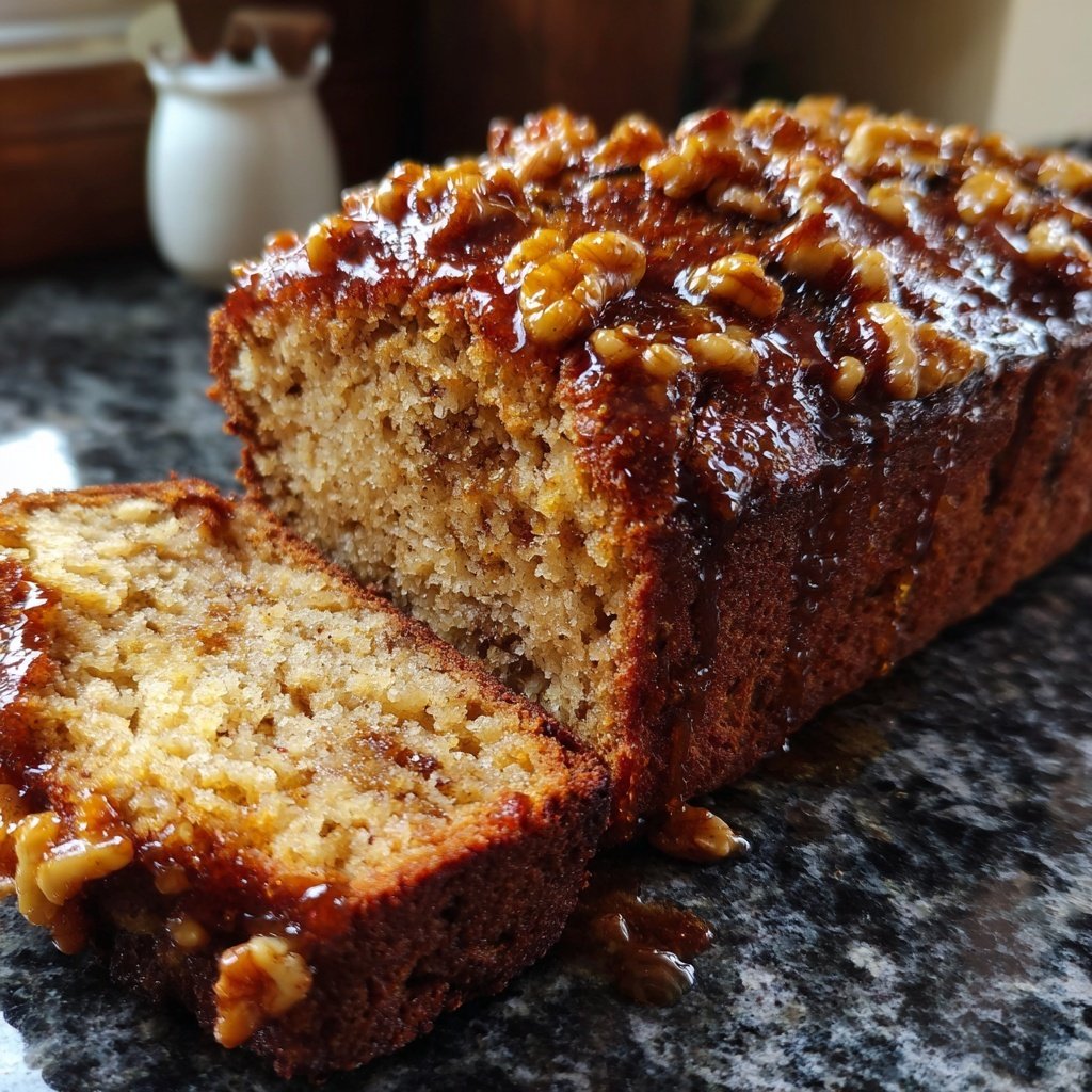 Bananenbrot mit Ahornsirup