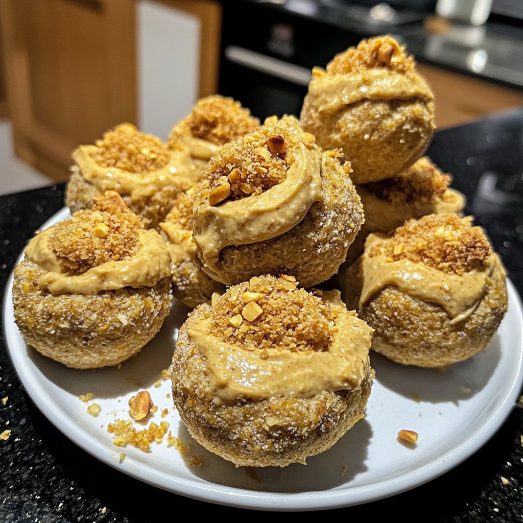 Protein Bällchen mit Cashewmus