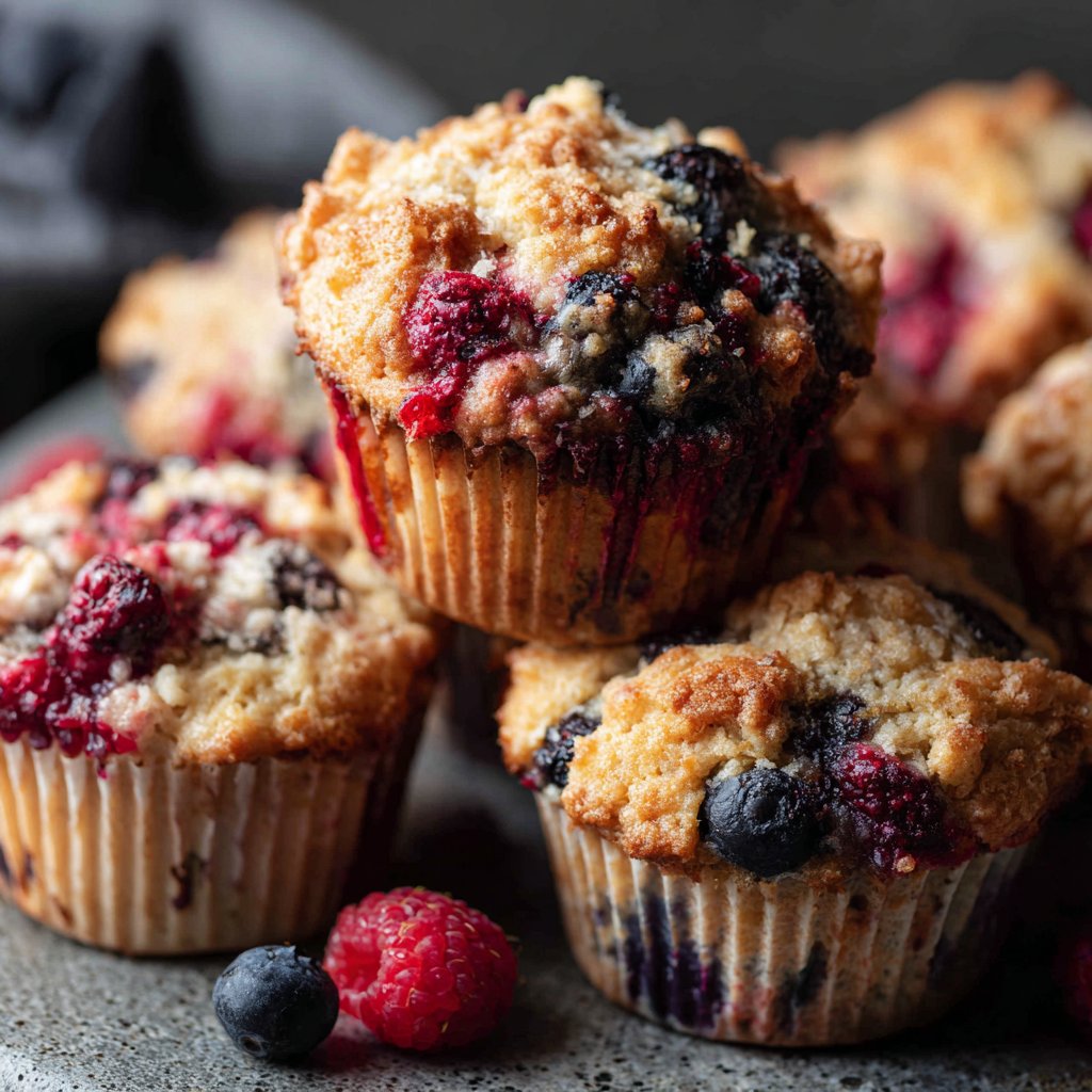 Muffins mit Beerenmix